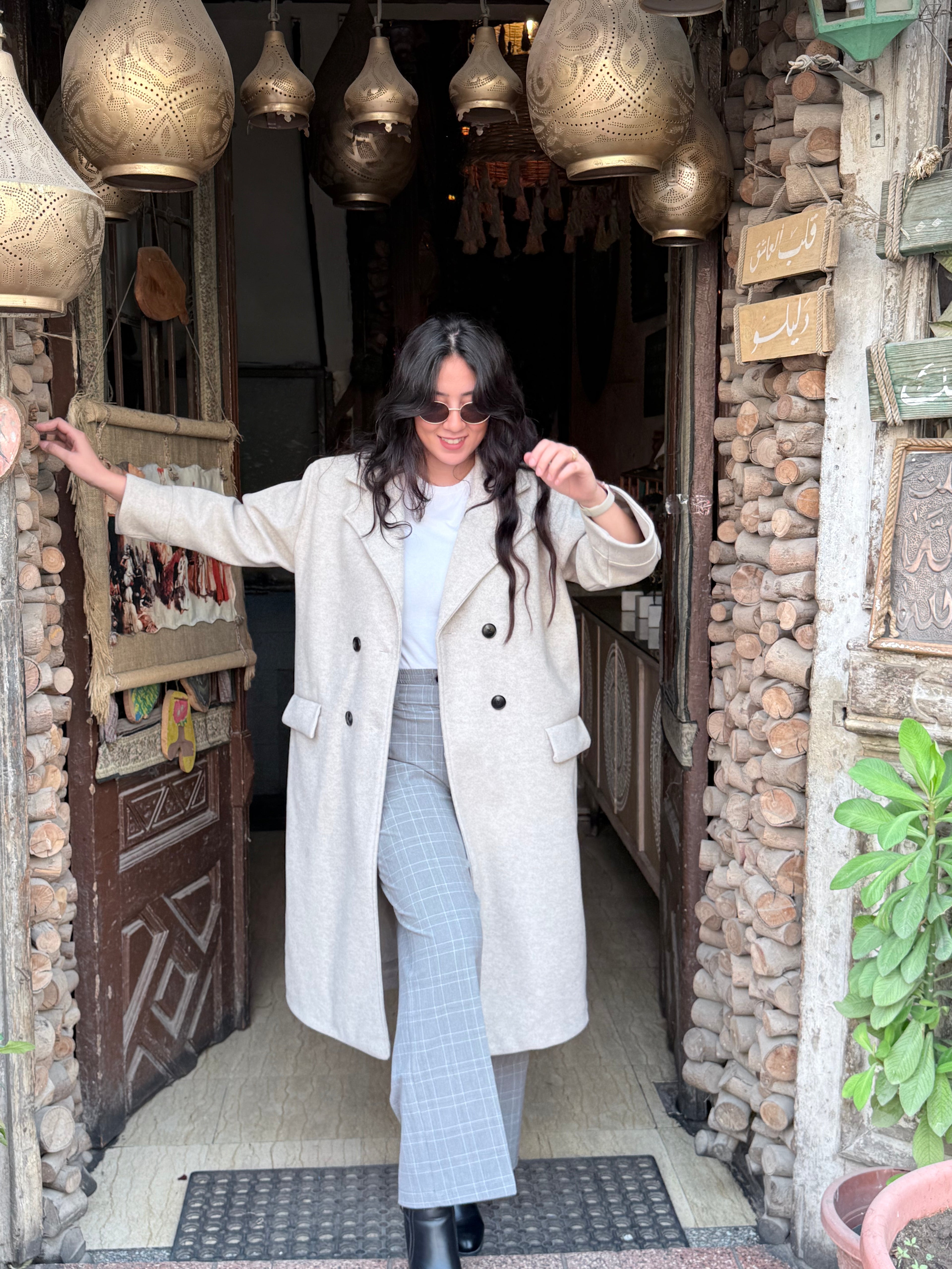 Soft Wool Coat in beige