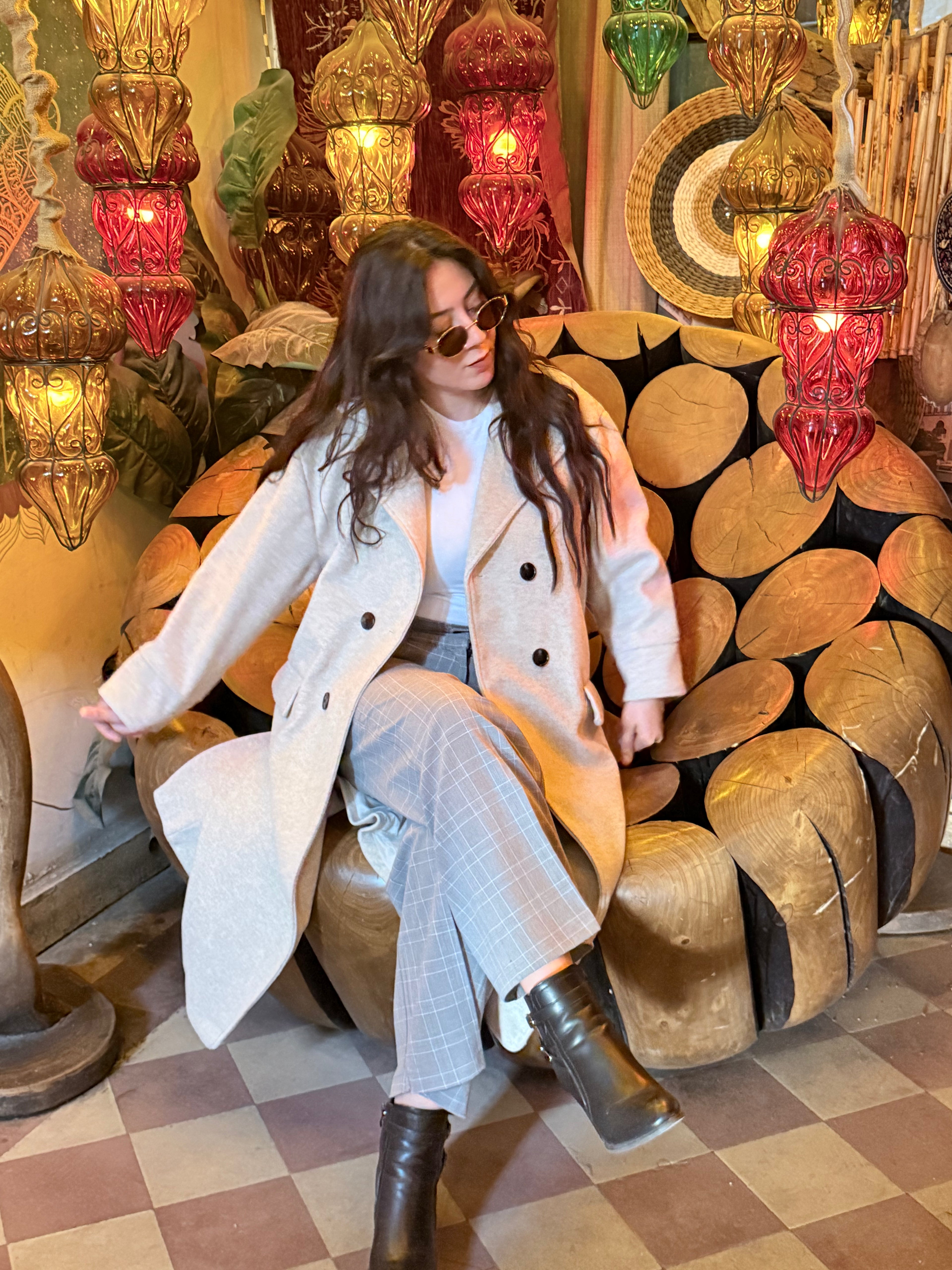 Soft Wool Coat in beige