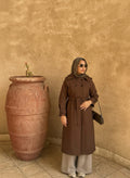 Wool Coat in Brown